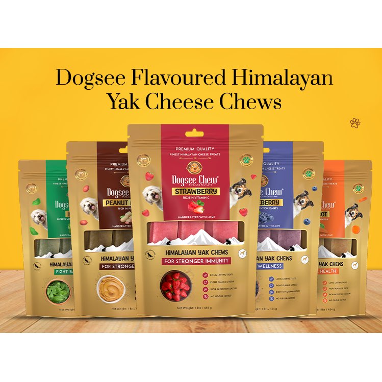 33% OFF: Dogsee Himalayan Yak Chew Dog Treats 100g