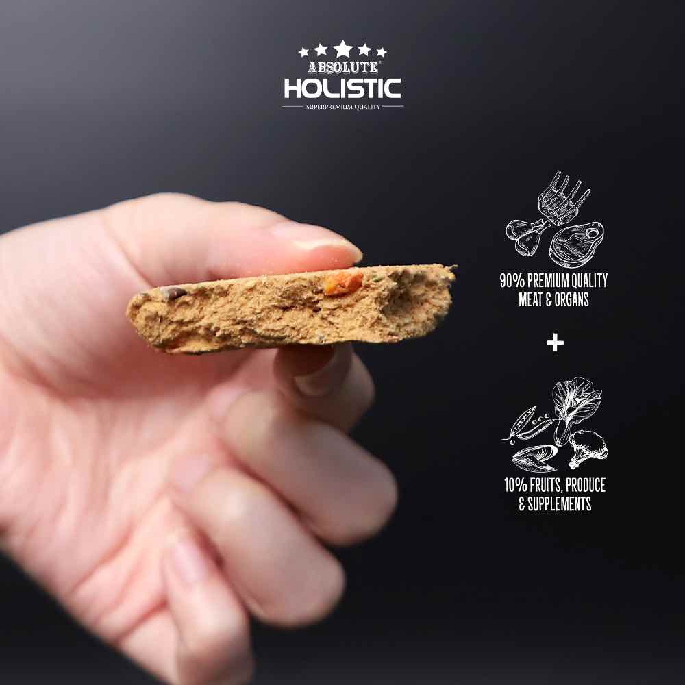 'BUNDLE DEAL': Absolute Holistic Patties Turkey Grain-Free Freeze-Dried Dog Food 12.7oz