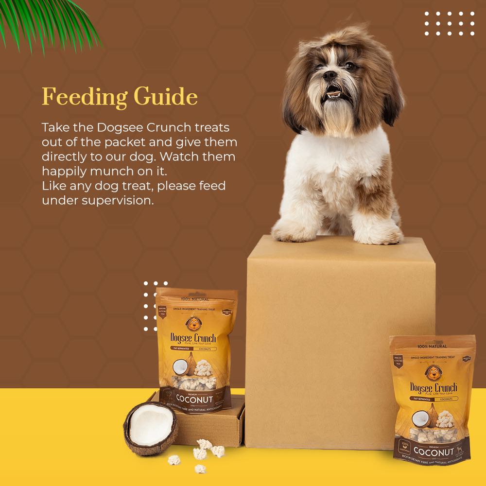 4 FOR $13: Dogsee Crunch Coconut Grain-Free Dog Treats 50g
