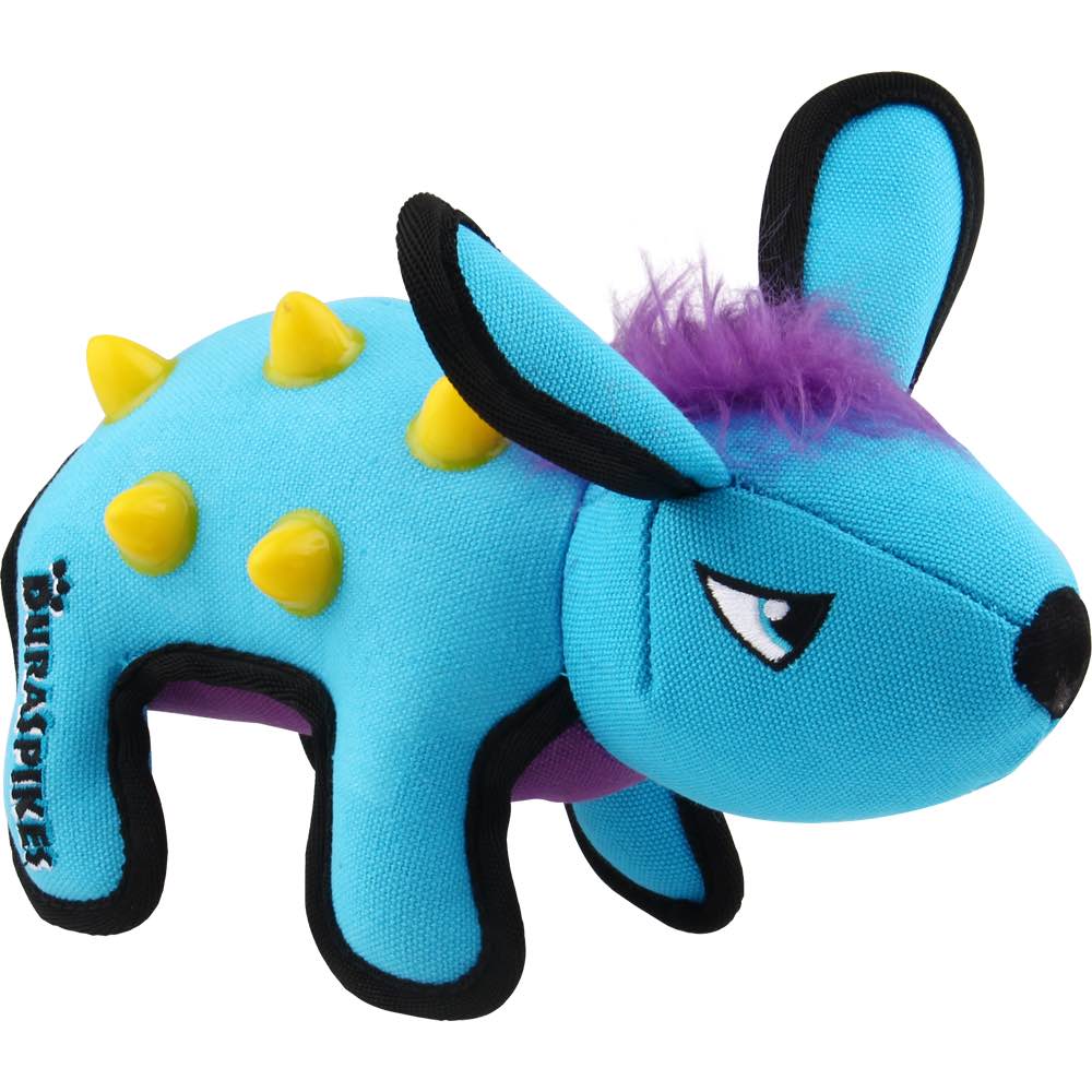 GiGwi Duraspikes Extra Durable Plush Dog Toy (Light Blue Rabbit)