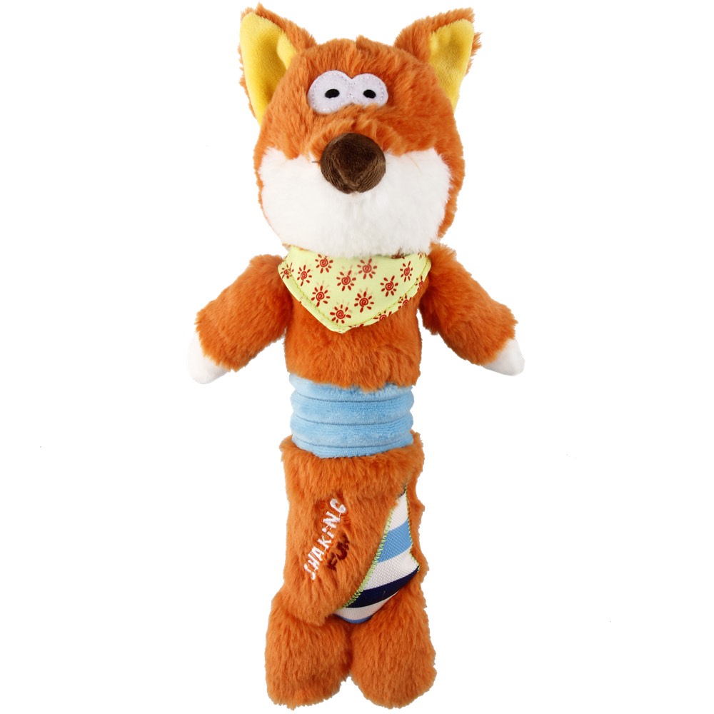 GiGwi Shaking Fun Plush Dog Toy (Fox)