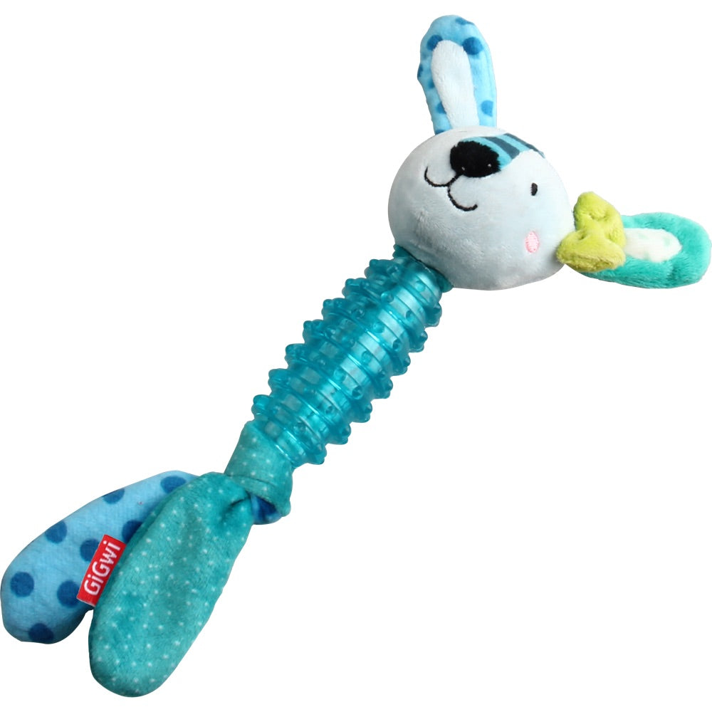 GiGwi Suppa Puppa TPR & Plush Dog Toy (Rabbit)