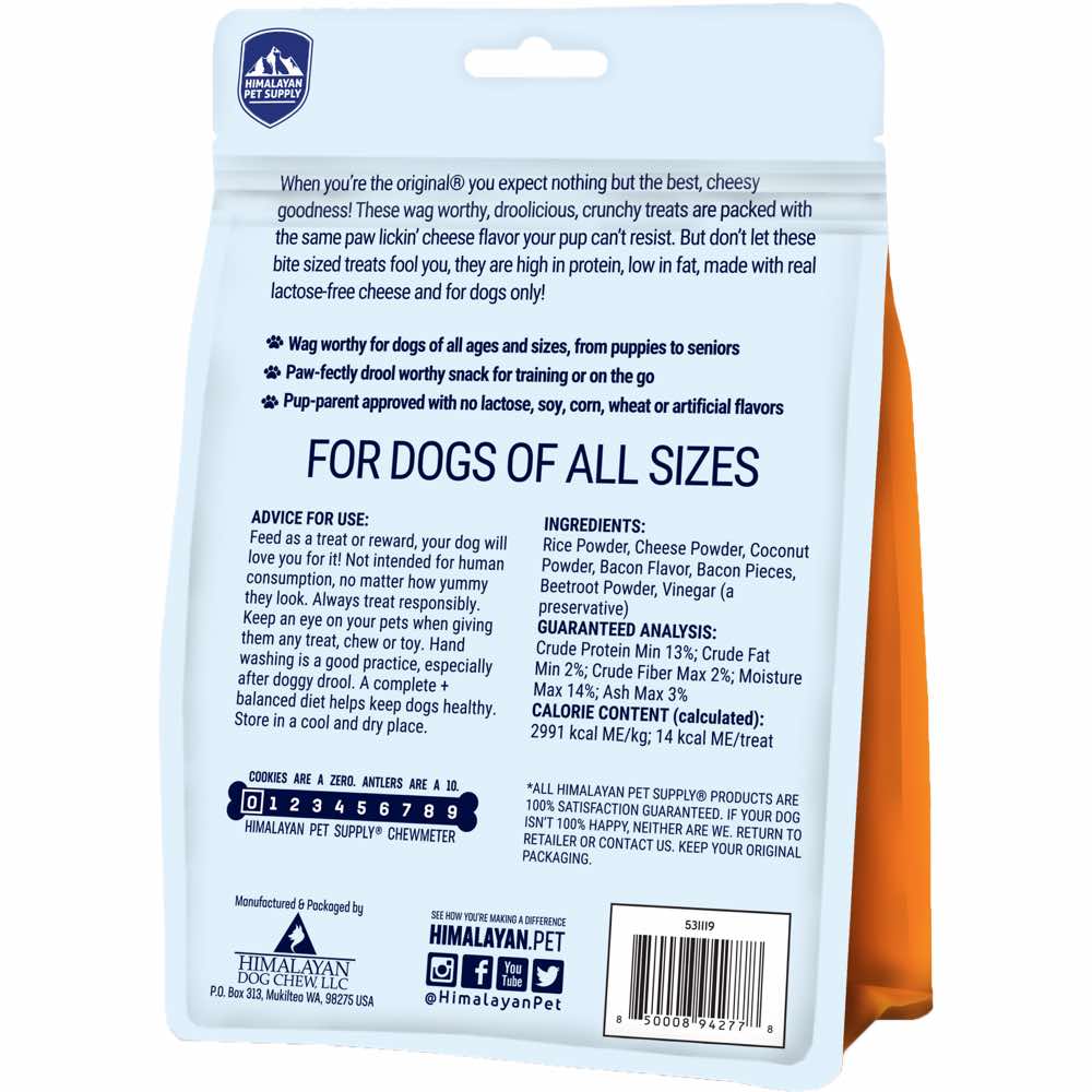 Himalayan Pet Supply Barkeetos Bacon Dog Treats 3oz