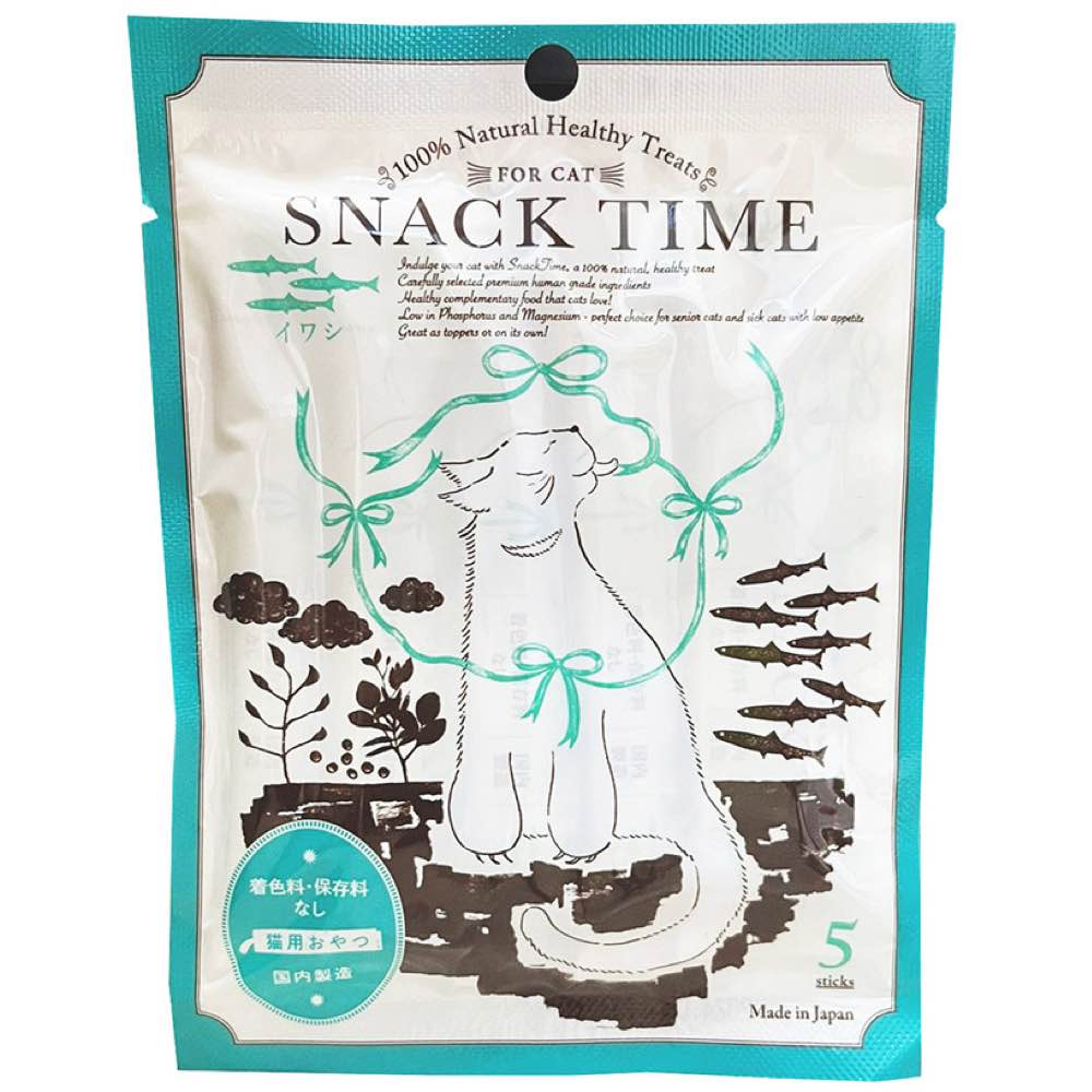 Snack Time Snack Time 100% Natural Healthy Puree Cat Treats Sprat 50g